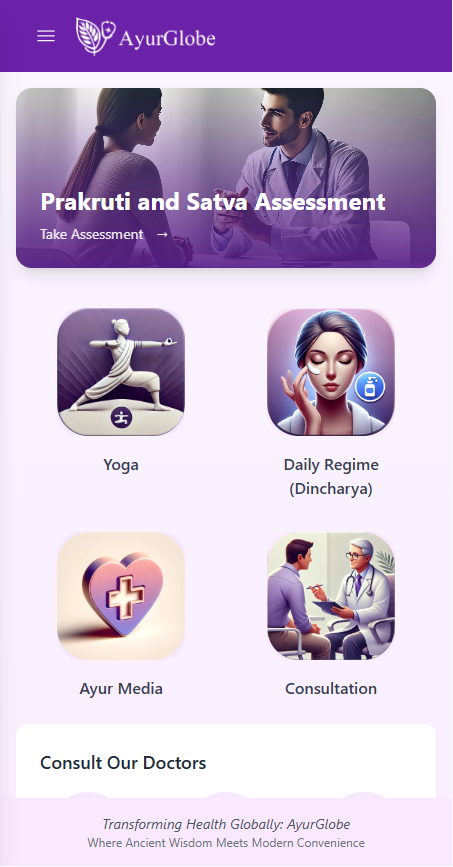 AyurGlobe App Screenshot